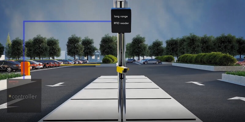سنسور پلاک خوان به راهبند پارکینگ متصل می شود 1