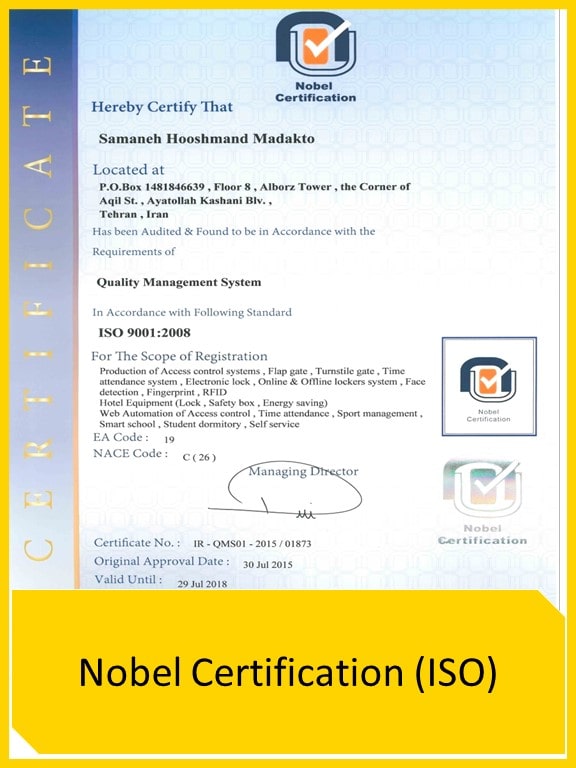 Nobel Certification (ISO)